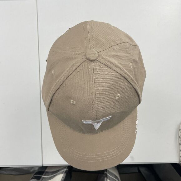 Tesla Strap Back Hat Cap Beige Adult Adjustable 6 Panel - Picture 4 of 12